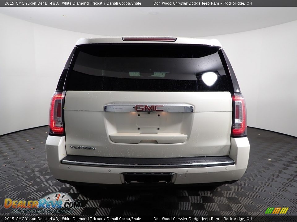 2015 GMC Yukon Denali 4WD White Diamond Tricoat / Denali Cocoa/Shale Photo #11