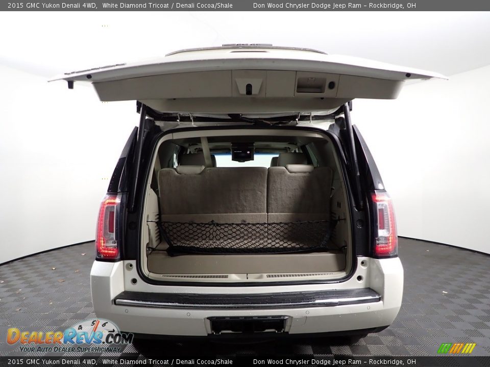 2015 GMC Yukon Denali 4WD White Diamond Tricoat / Denali Cocoa/Shale Photo #12