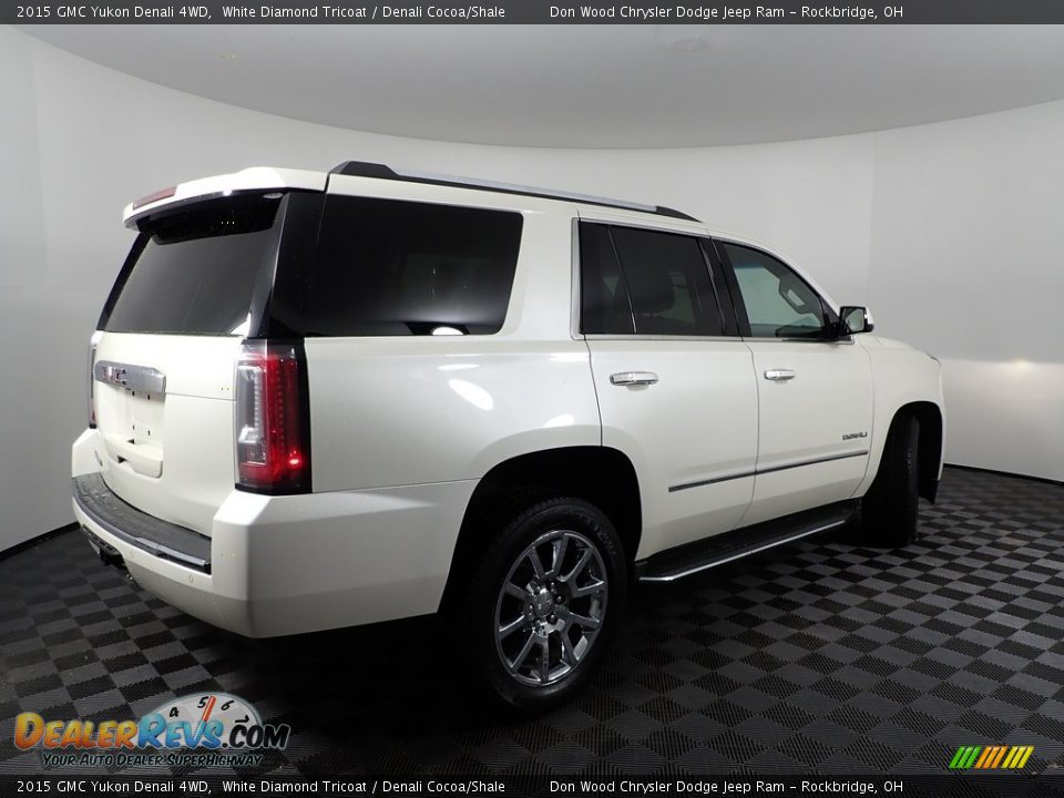 2015 GMC Yukon Denali 4WD White Diamond Tricoat / Denali Cocoa/Shale Photo #14