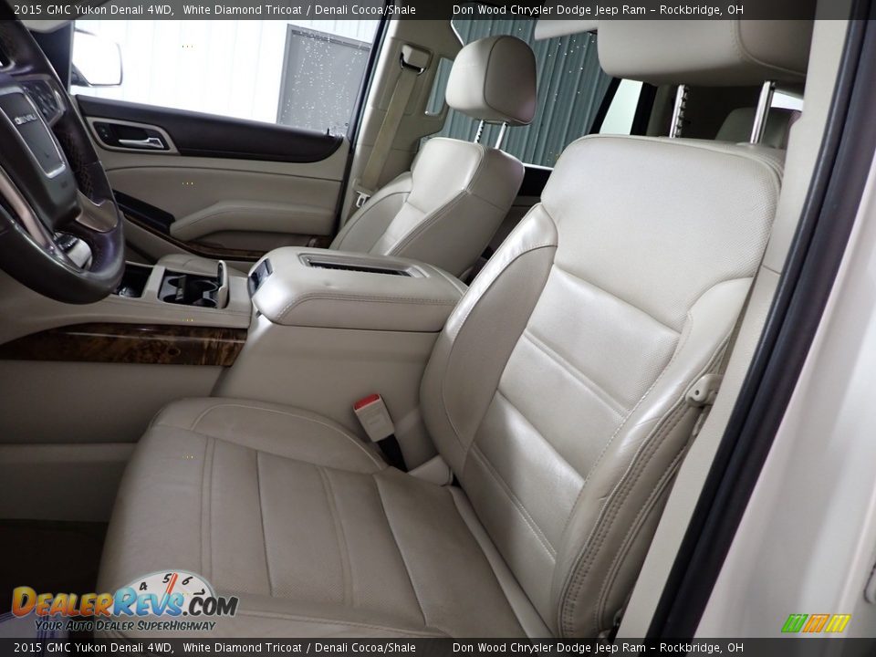 2015 GMC Yukon Denali 4WD White Diamond Tricoat / Denali Cocoa/Shale Photo #18