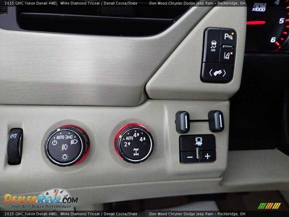 2015 GMC Yukon Denali 4WD White Diamond Tricoat / Denali Cocoa/Shale Photo #19