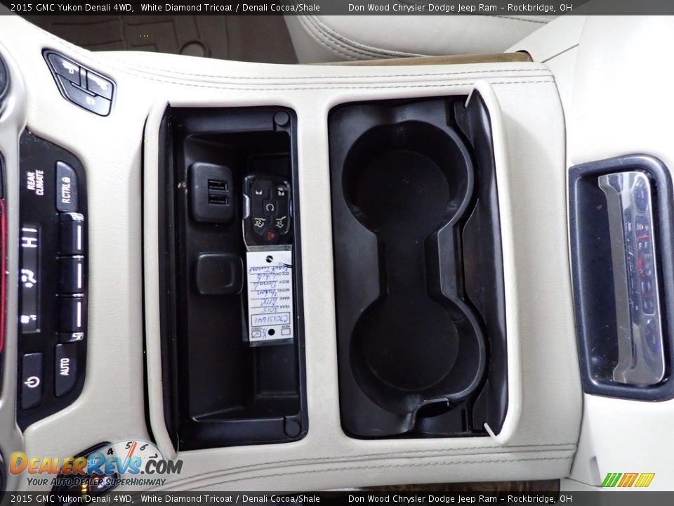 2015 GMC Yukon Denali 4WD White Diamond Tricoat / Denali Cocoa/Shale Photo #24