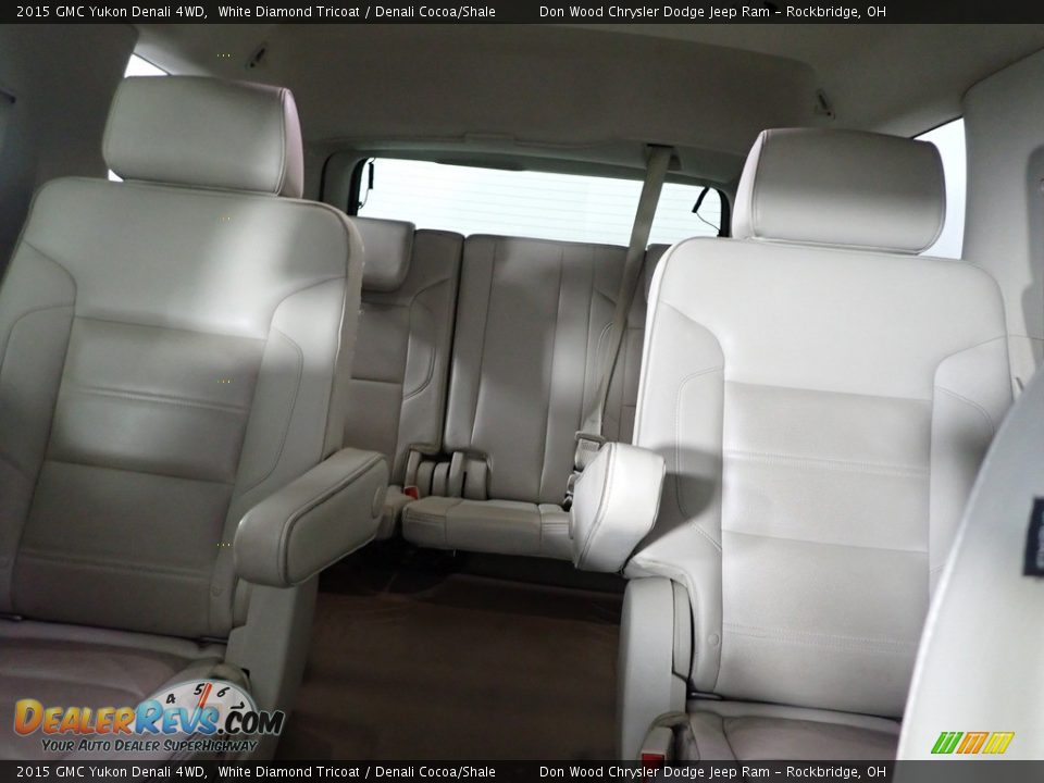 2015 GMC Yukon Denali 4WD White Diamond Tricoat / Denali Cocoa/Shale Photo #26
