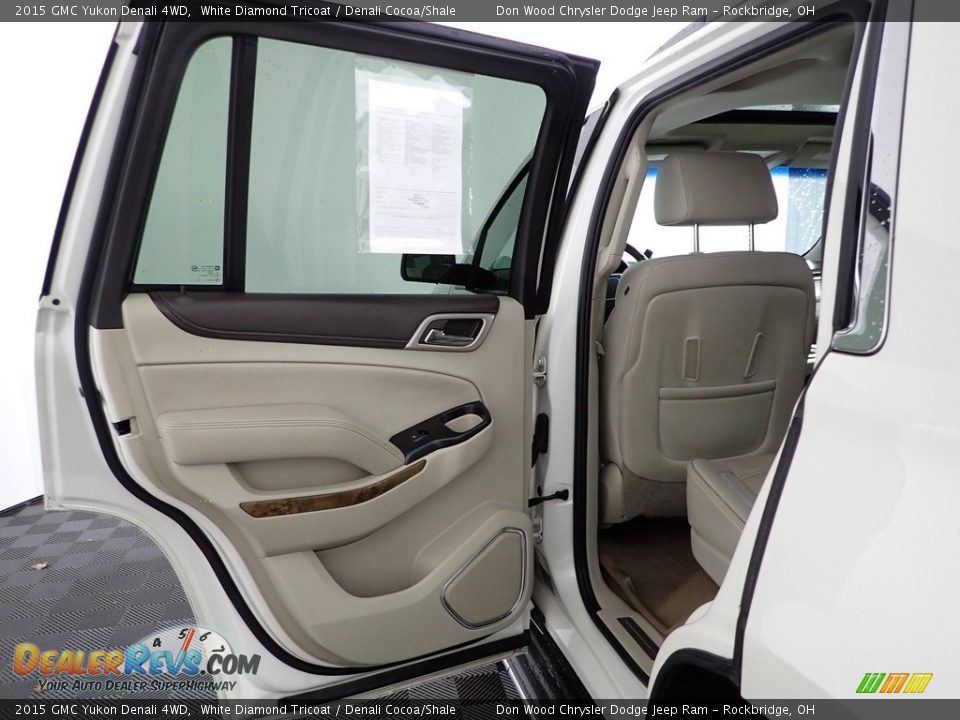 2015 GMC Yukon Denali 4WD White Diamond Tricoat / Denali Cocoa/Shale Photo #27