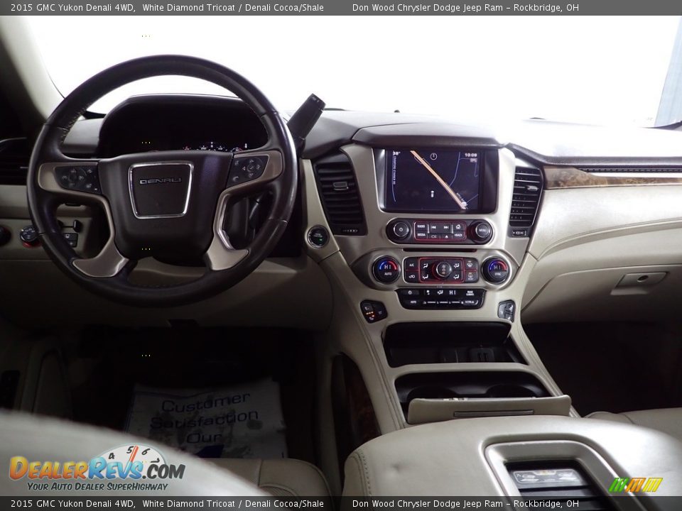 2015 GMC Yukon Denali 4WD White Diamond Tricoat / Denali Cocoa/Shale Photo #30