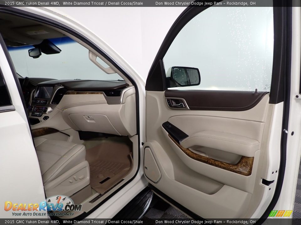2015 GMC Yukon Denali 4WD White Diamond Tricoat / Denali Cocoa/Shale Photo #32