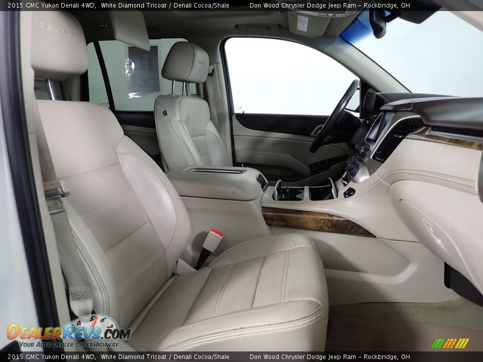 2015 GMC Yukon Denali 4WD White Diamond Tricoat / Denali Cocoa/Shale Photo #33