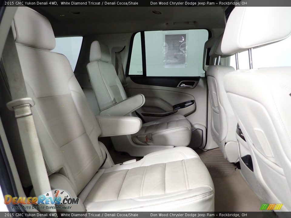 2015 GMC Yukon Denali 4WD White Diamond Tricoat / Denali Cocoa/Shale Photo #36