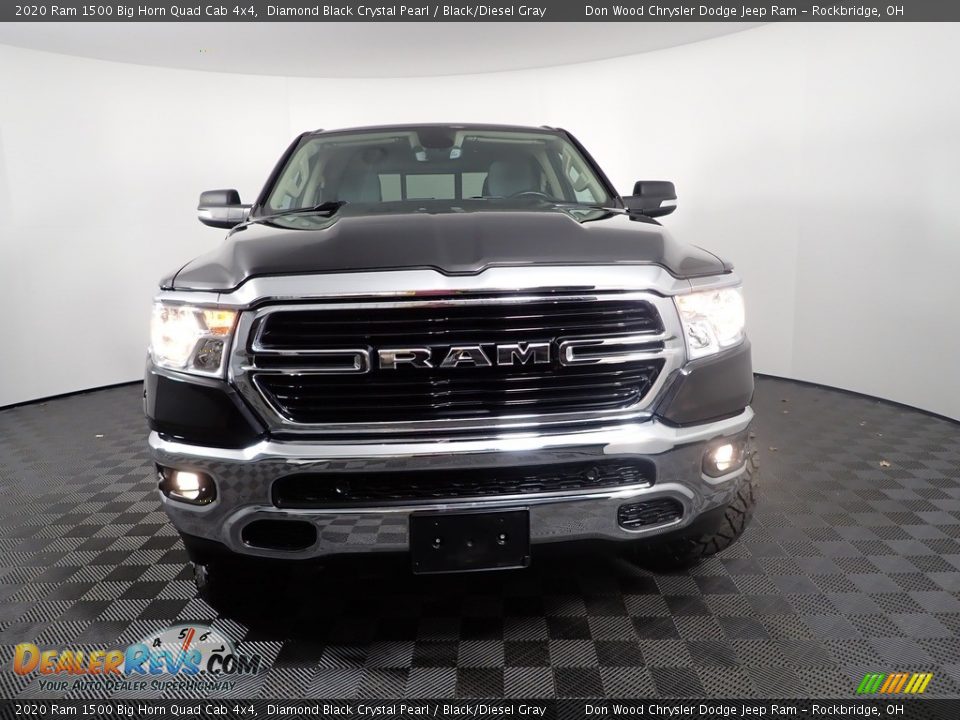 2020 Ram 1500 Big Horn Quad Cab 4x4 Diamond Black Crystal Pearl / Black/Diesel Gray Photo #5
