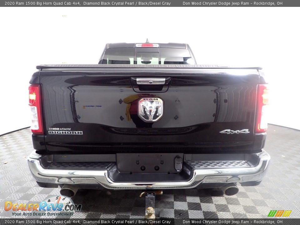 2020 Ram 1500 Big Horn Quad Cab 4x4 Diamond Black Crystal Pearl / Black/Diesel Gray Photo #8