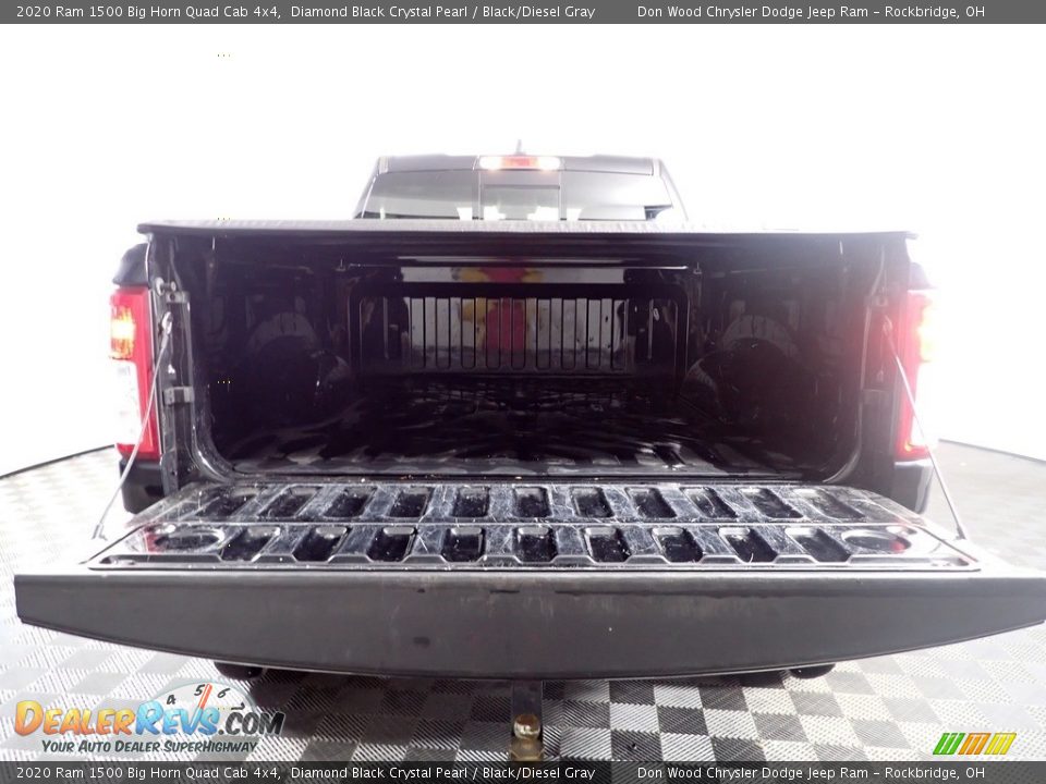 2020 Ram 1500 Big Horn Quad Cab 4x4 Diamond Black Crystal Pearl / Black/Diesel Gray Photo #9