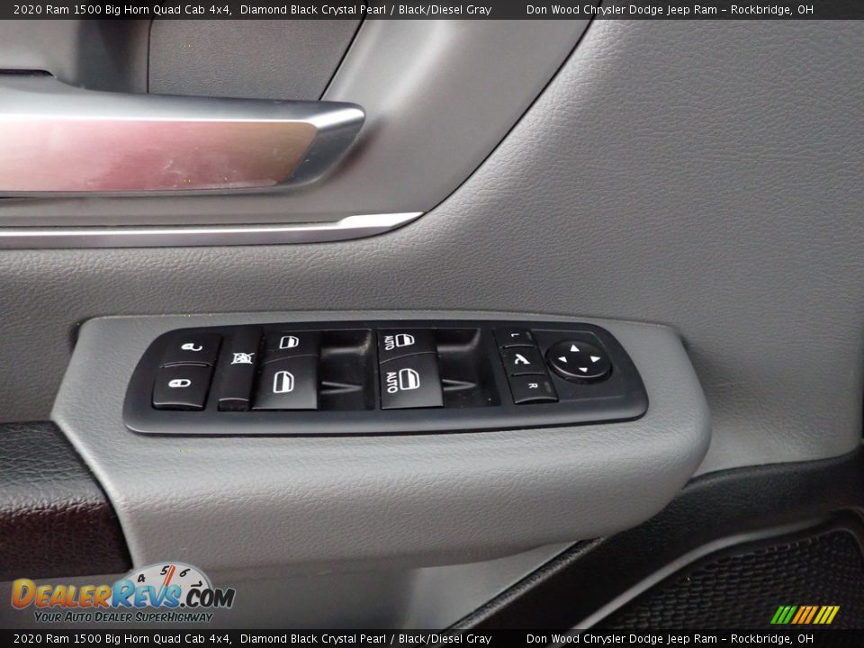 2020 Ram 1500 Big Horn Quad Cab 4x4 Diamond Black Crystal Pearl / Black/Diesel Gray Photo #13