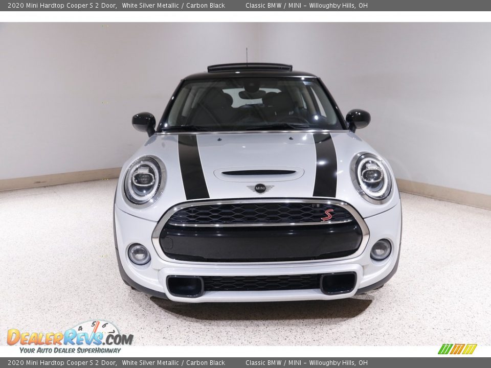 2020 Mini Hardtop Cooper S 2 Door White Silver Metallic / Carbon Black Photo #2