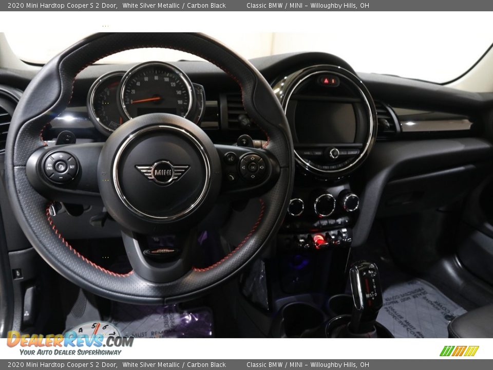 2020 Mini Hardtop Cooper S 2 Door White Silver Metallic / Carbon Black Photo #6