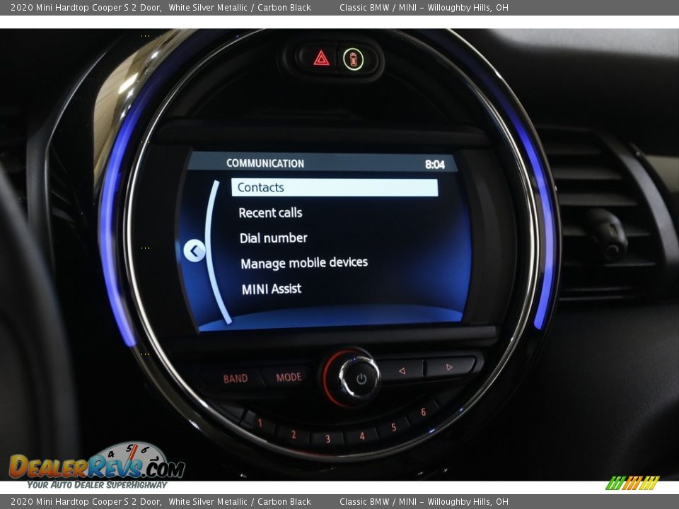 2020 Mini Hardtop Cooper S 2 Door White Silver Metallic / Carbon Black Photo #11