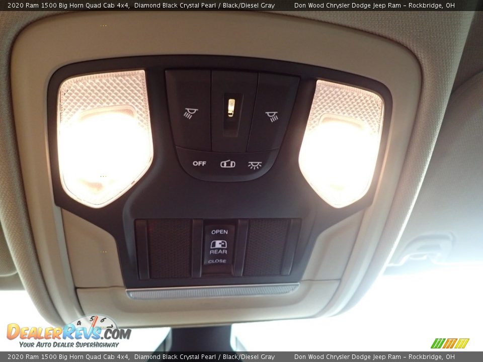2020 Ram 1500 Big Horn Quad Cab 4x4 Diamond Black Crystal Pearl / Black/Diesel Gray Photo #23