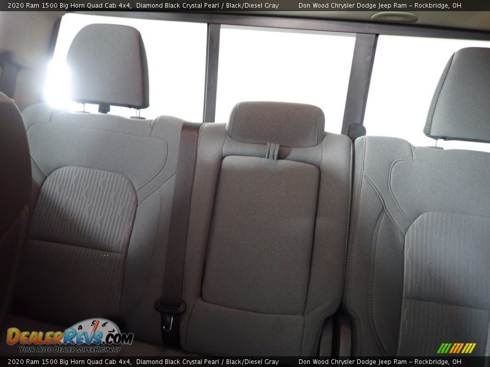 2020 Ram 1500 Big Horn Quad Cab 4x4 Diamond Black Crystal Pearl / Black/Diesel Gray Photo #24