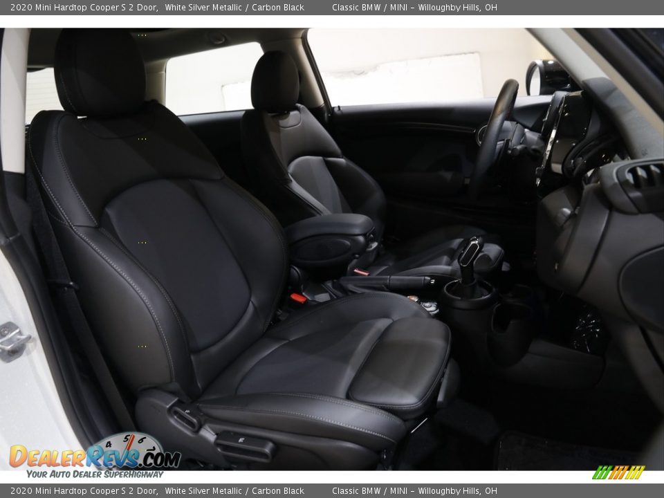 2020 Mini Hardtop Cooper S 2 Door White Silver Metallic / Carbon Black Photo #15