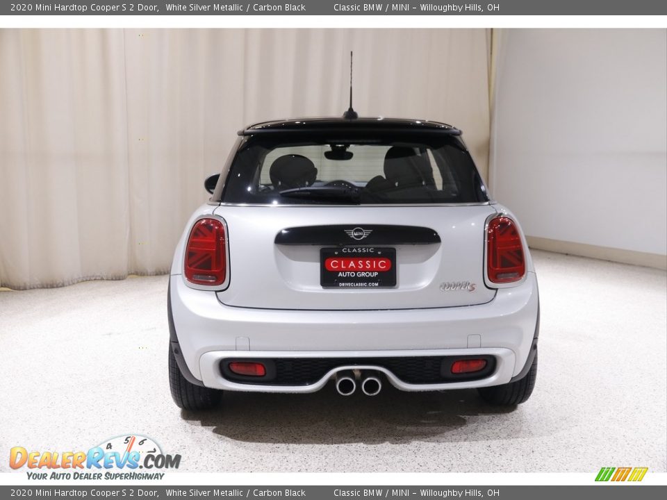 2020 Mini Hardtop Cooper S 2 Door White Silver Metallic / Carbon Black Photo #18