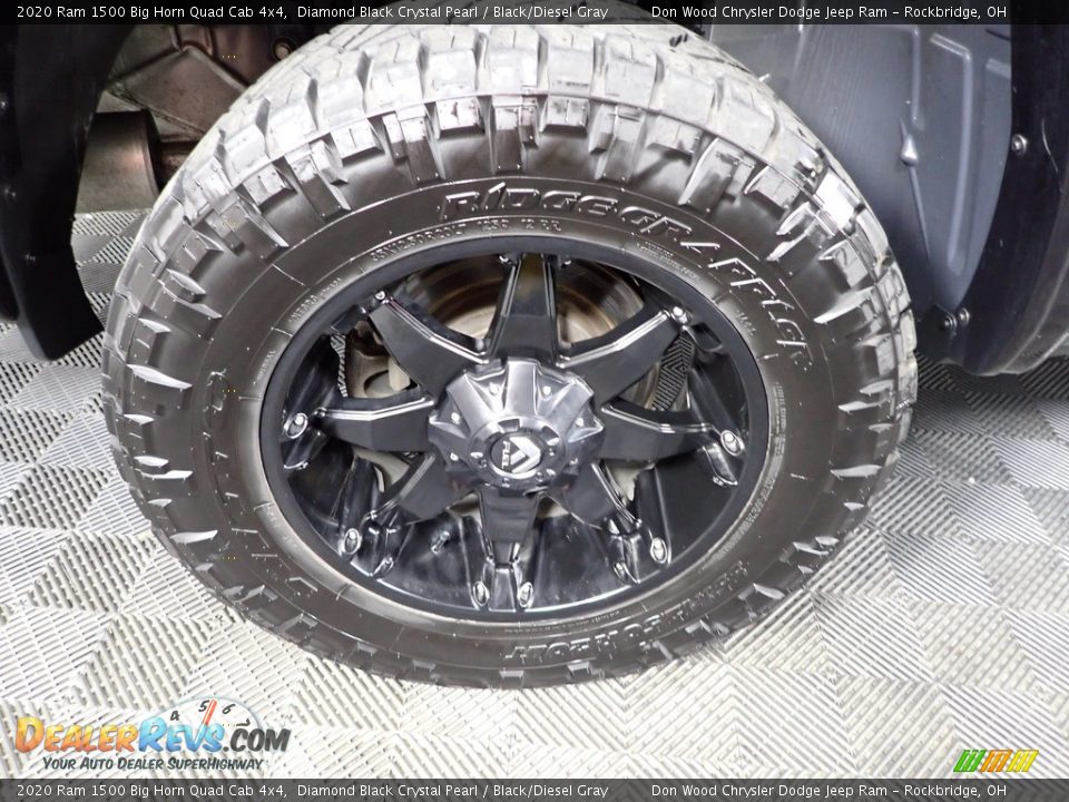 2020 Ram 1500 Big Horn Quad Cab 4x4 Diamond Black Crystal Pearl / Black/Diesel Gray Photo #32