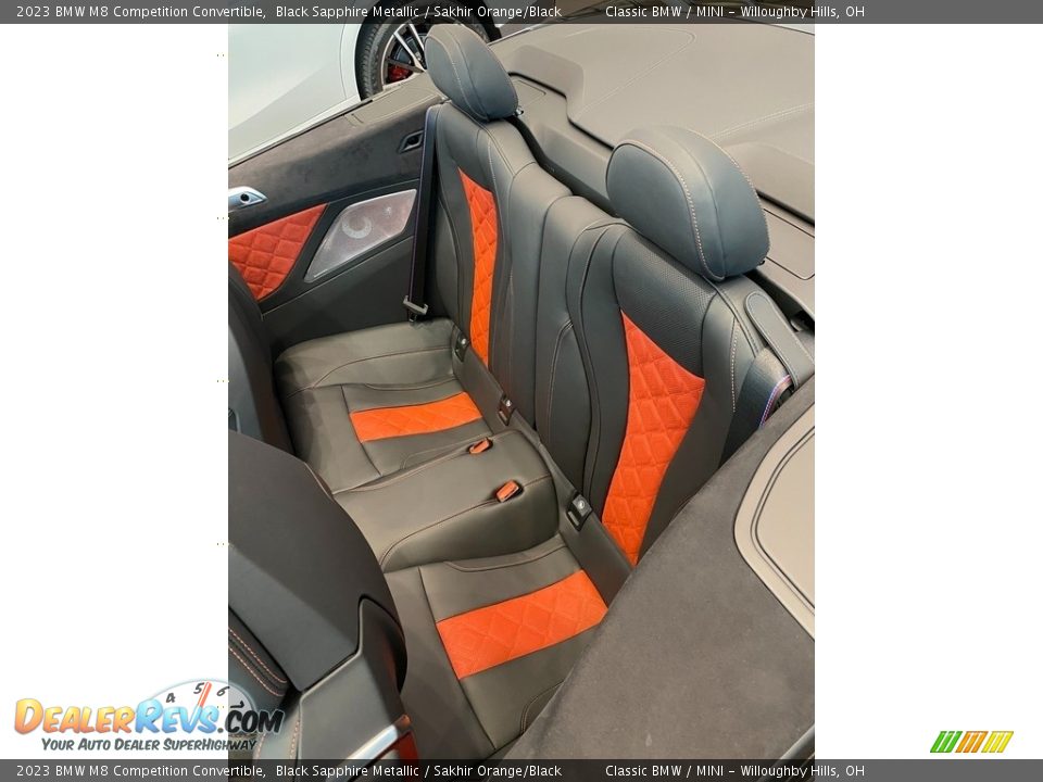 Rear Seat of 2023 BMW M8 Competition Convertible Photo #5