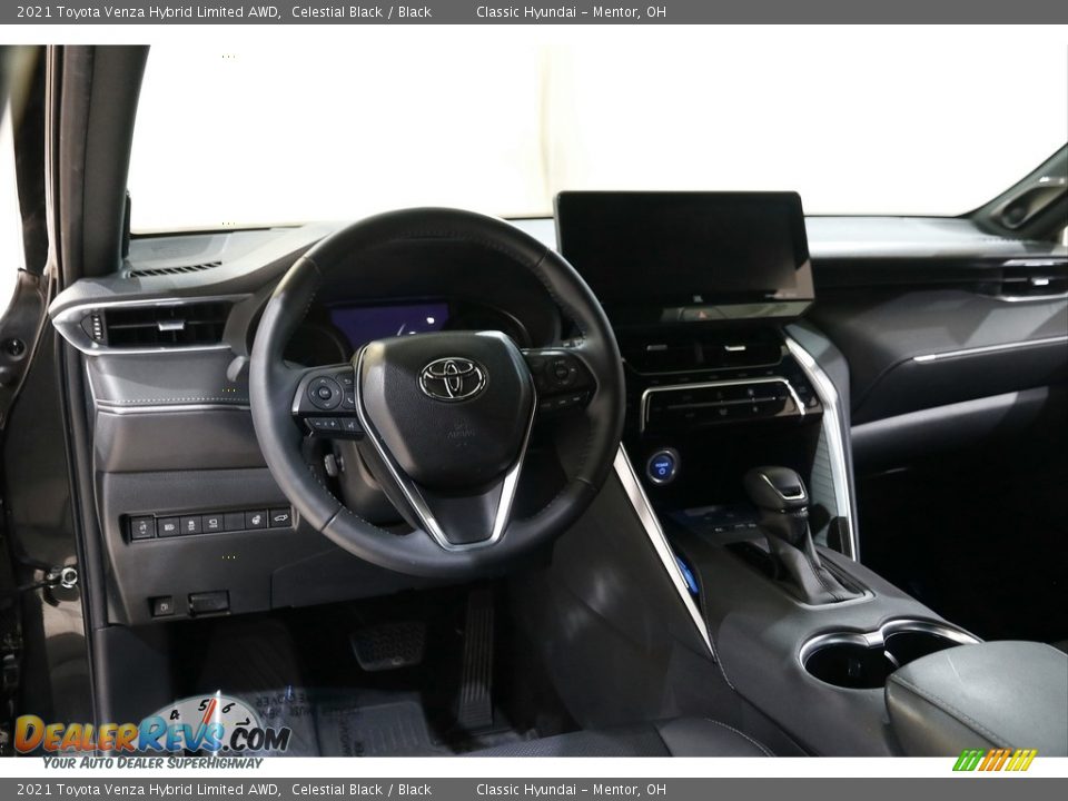 2021 Toyota Venza Hybrid Limited AWD Celestial Black / Black Photo #6