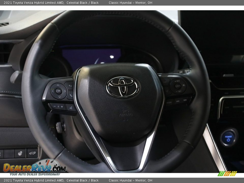2021 Toyota Venza Hybrid Limited AWD Celestial Black / Black Photo #7
