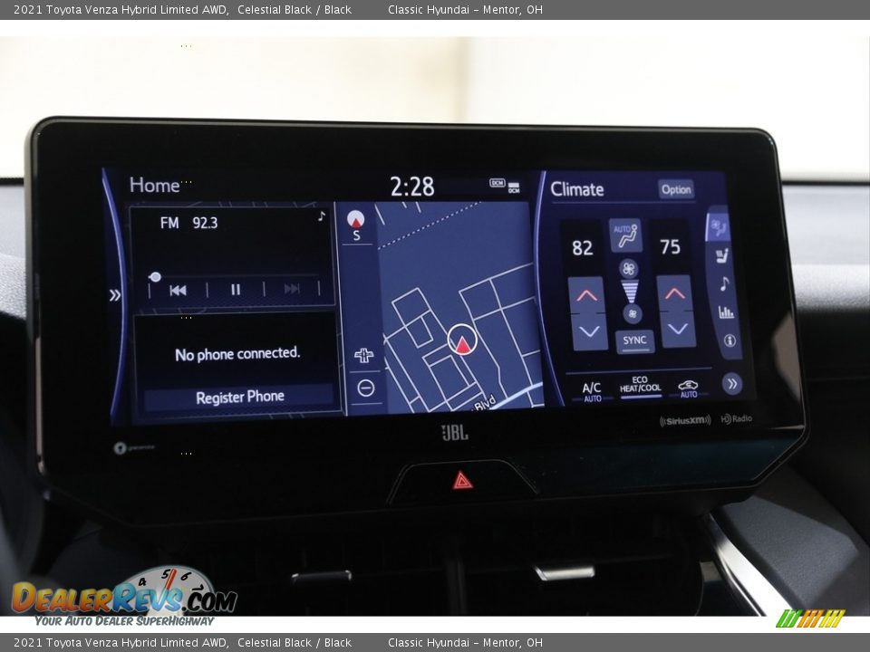 2021 Toyota Venza Hybrid Limited AWD Celestial Black / Black Photo #10
