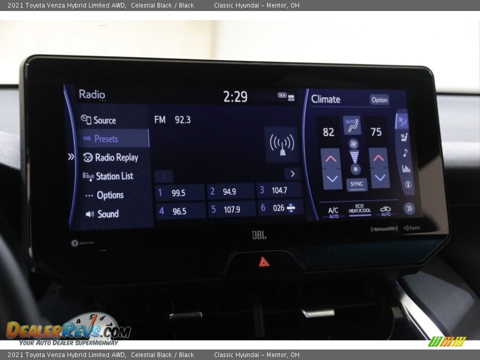2021 Toyota Venza Hybrid Limited AWD Celestial Black / Black Photo #12