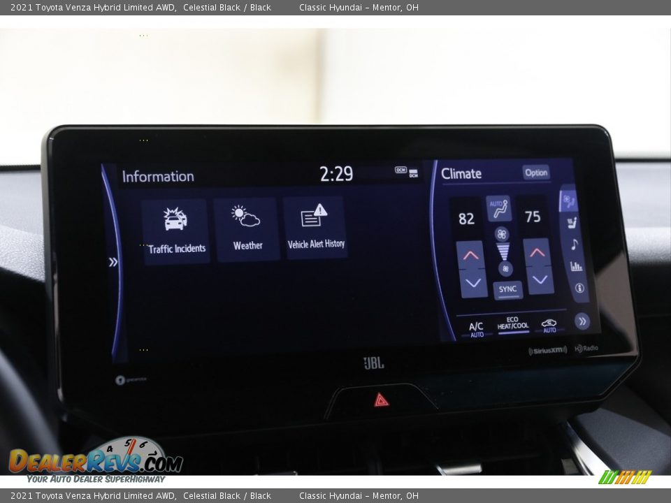 2021 Toyota Venza Hybrid Limited AWD Celestial Black / Black Photo #13