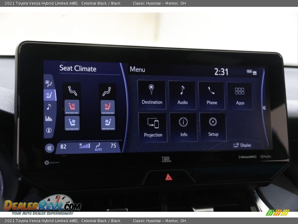 2021 Toyota Venza Hybrid Limited AWD Celestial Black / Black Photo #14