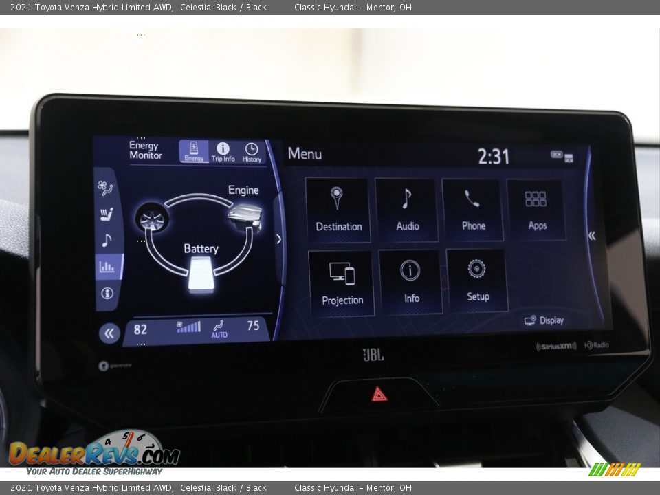 2021 Toyota Venza Hybrid Limited AWD Celestial Black / Black Photo #15