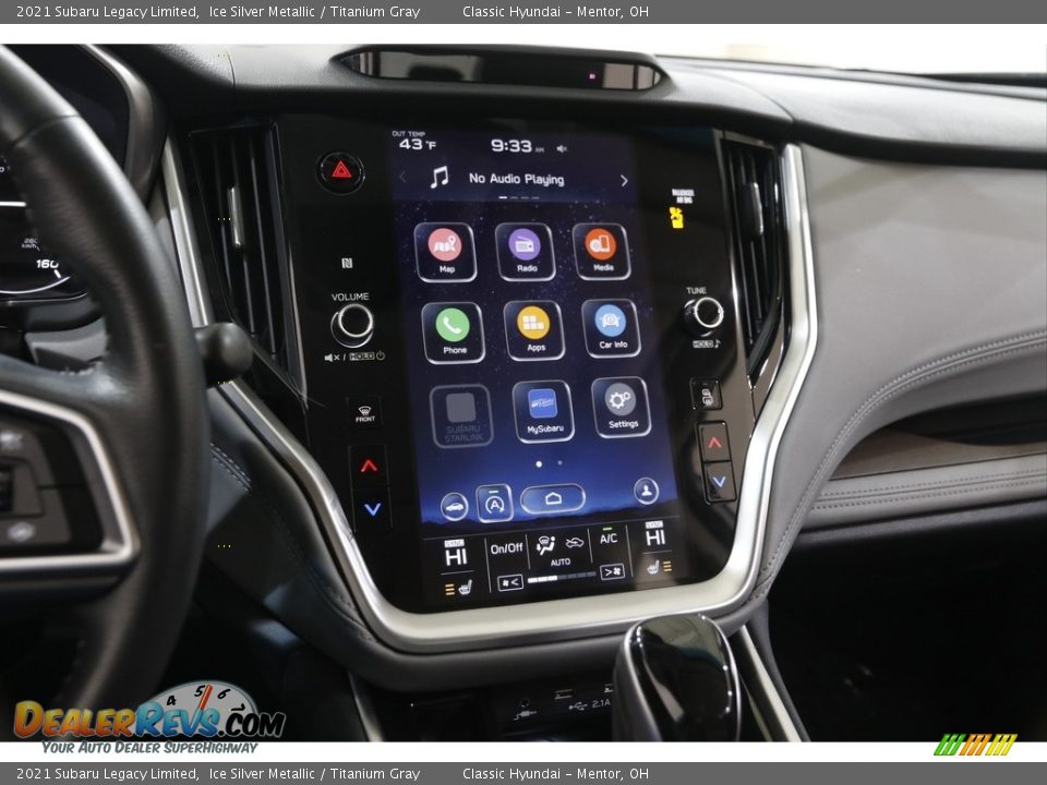 2021 Subaru Legacy Limited Ice Silver Metallic / Titanium Gray Photo #9