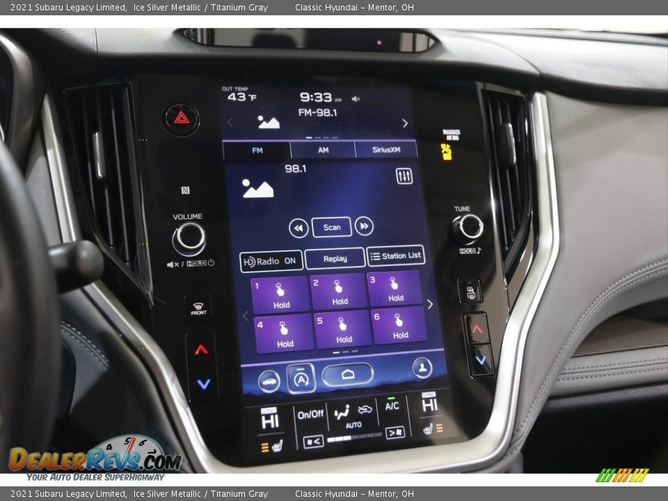 Controls of 2021 Subaru Legacy Limited Photo #11
