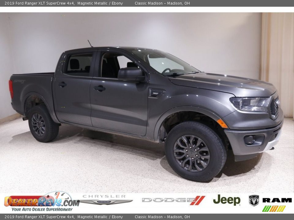 2019 Ford Ranger XLT SuperCrew 4x4 Magnetic Metallic / Ebony Photo #1