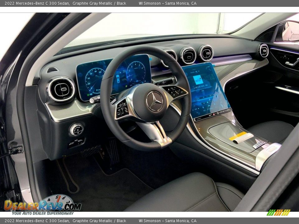 2022 Mercedes-Benz C 300 Sedan Graphite Gray Metallic / Black Photo #4
