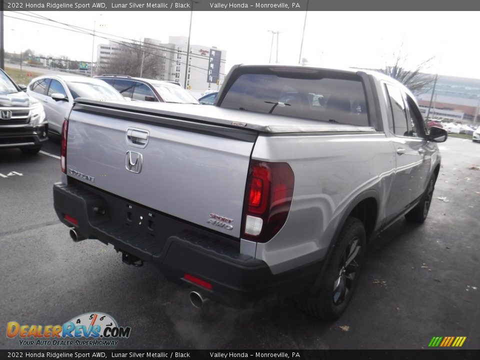 2022 Honda Ridgeline Sport AWD Lunar Silver Metallic / Black Photo #8