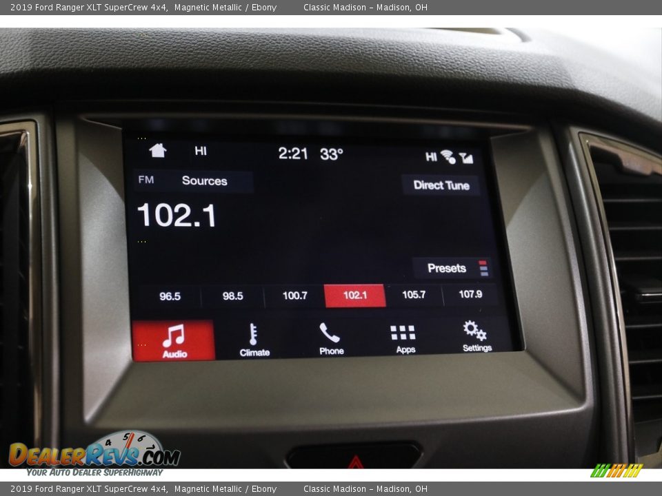 2019 Ford Ranger XLT SuperCrew 4x4 Magnetic Metallic / Ebony Photo #10