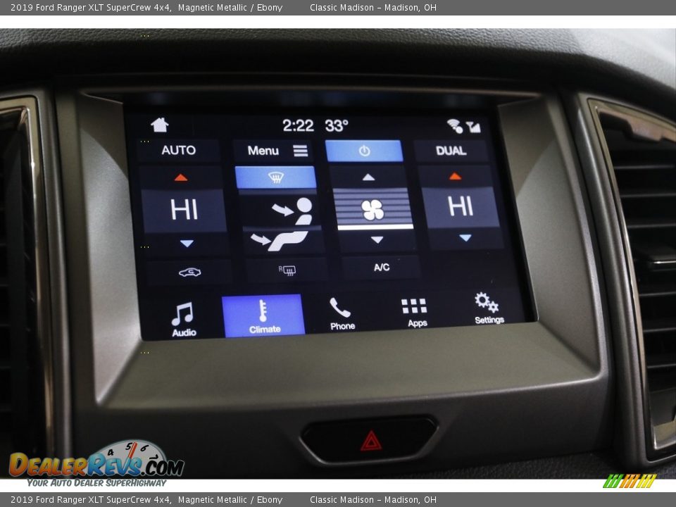 2019 Ford Ranger XLT SuperCrew 4x4 Magnetic Metallic / Ebony Photo #11