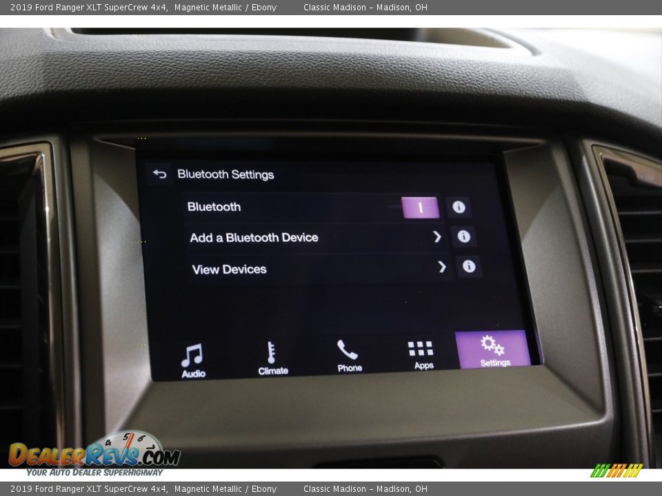 2019 Ford Ranger XLT SuperCrew 4x4 Magnetic Metallic / Ebony Photo #12