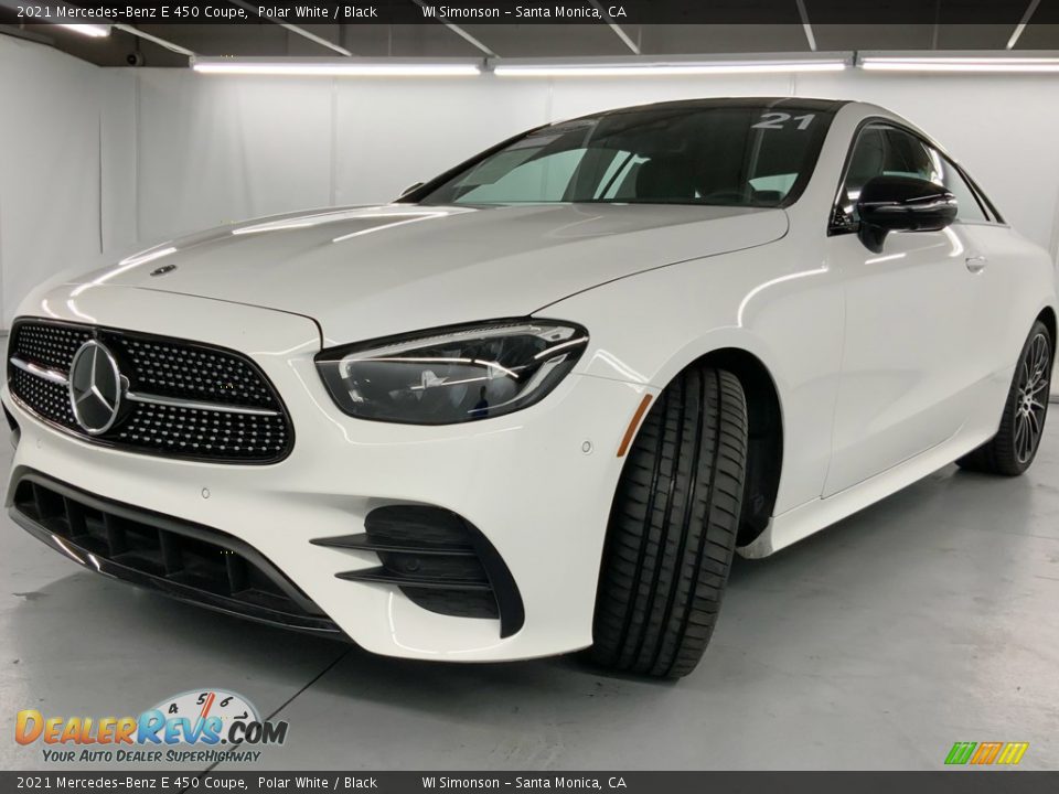 2021 Mercedes-Benz E 450 Coupe Polar White / Black Photo #14