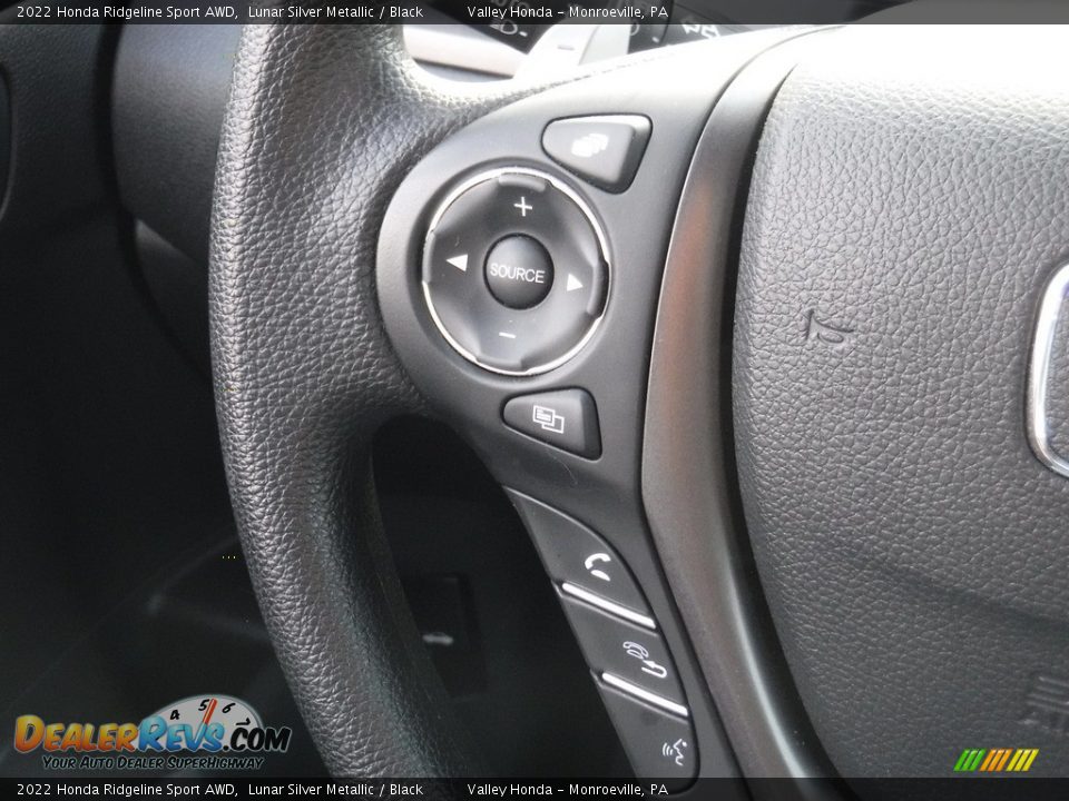 2022 Honda Ridgeline Sport AWD Steering Wheel Photo #30