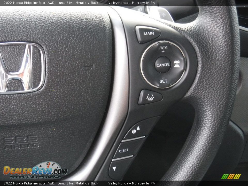2022 Honda Ridgeline Sport AWD Steering Wheel Photo #31