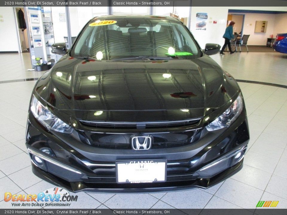 2020 Honda Civic EX Sedan Crystal Black Pearl / Black Photo #2