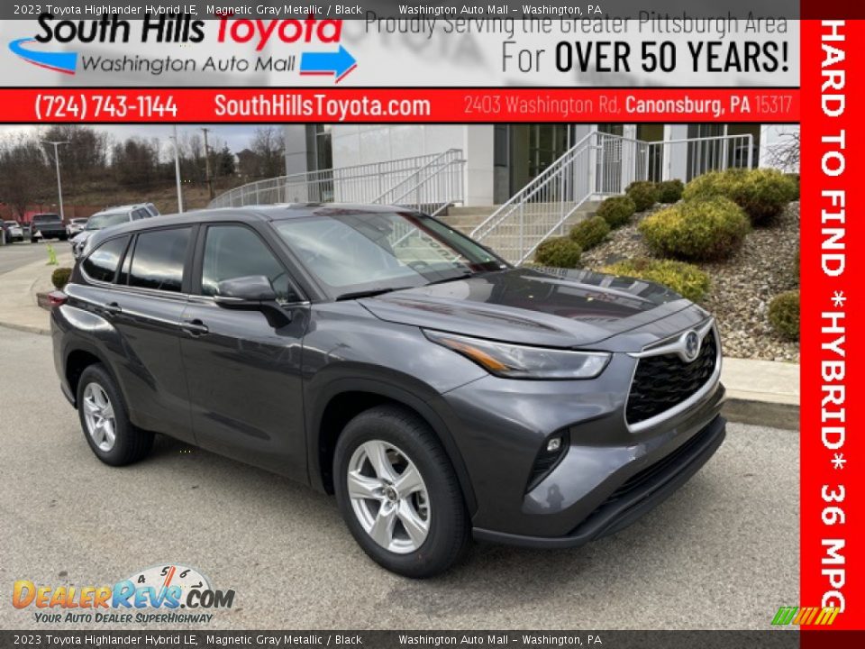 2023 Toyota Highlander Hybrid LE Magnetic Gray Metallic / Black Photo #1