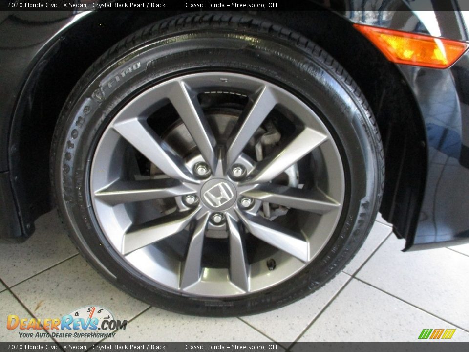 2020 Honda Civic EX Sedan Crystal Black Pearl / Black Photo #5