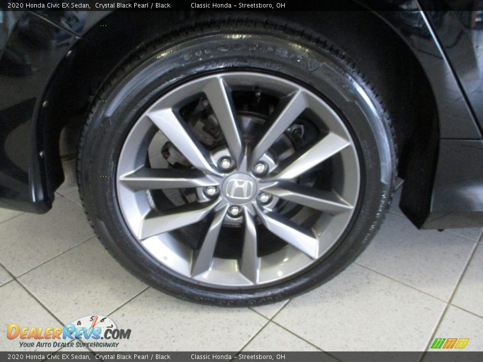 2020 Honda Civic EX Sedan Crystal Black Pearl / Black Photo #6