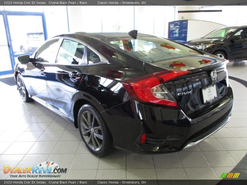 2020 Honda Civic EX Sedan Crystal Black Pearl / Black Photo #9