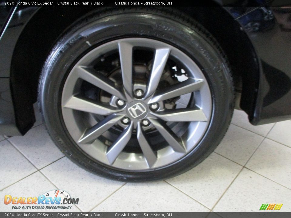 2020 Honda Civic EX Sedan Crystal Black Pearl / Black Photo #11