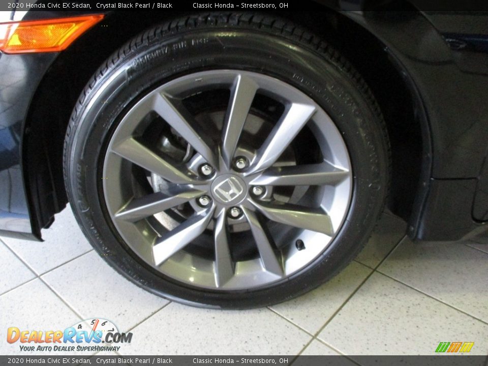 2020 Honda Civic EX Sedan Crystal Black Pearl / Black Photo #12